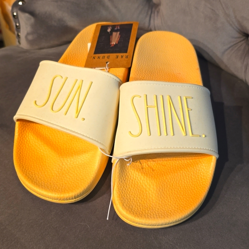 Rae Dunn Sun Shine Slides